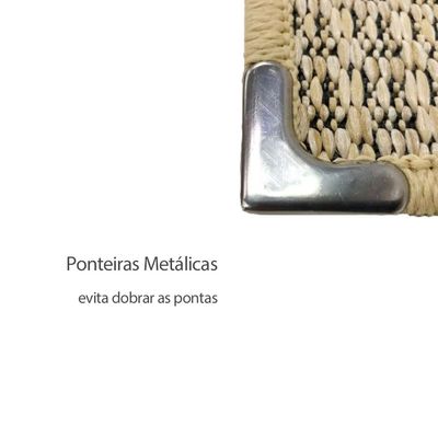 Tapete de Cozinha Retangular Antiderrapante Marrom Bege 2un