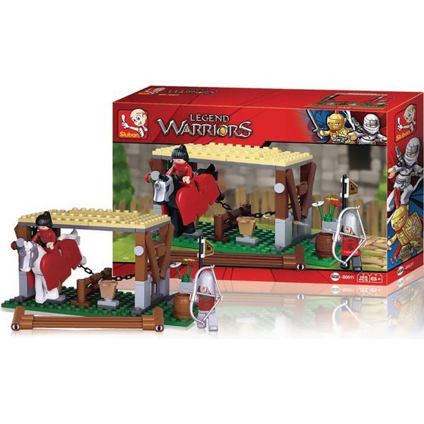 Blocos Cavaleiros Estábulo 129 Peças - BR1343 BR1343 Blocos Cavaleiros Estábulo 129 Peças - BR1343 BR1343