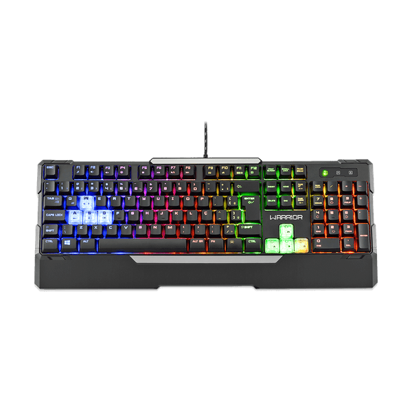 Teclado Gamer Warrior Wakiza Semi Mecânico LED Rainbow - TC208 TC208 Teclado Gamer Warrior Wakiza Semi Mecânico LED Rainbow - TC208 TC208