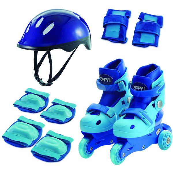 Kit Patins Tri Line - 2 em 1 - Azul - Zippy Mimo Style KT19AP Kit Patins Tri Line - 2 em 1 - Azul - Zippy Mimo Style KT19AP