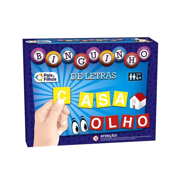 Jogo - Binguinho de Letras - Pais & Filhos PAIS3004 Jogo - Binguinho de Letras - Pais & Filhos PAIS3004