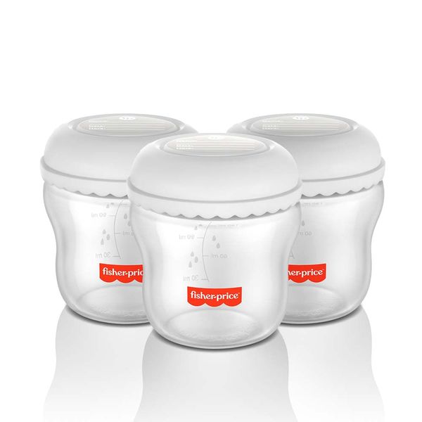 Kit 3 Frascos Para Armazenar Leite 150 Ml Mom'S Essentials Fisher-Price - BB1077 BB1077 Kit 3 Frascos Para Armazenar Leite 150 Ml Mom'S Essentials Fisher-Price - BB1077 BB1077
