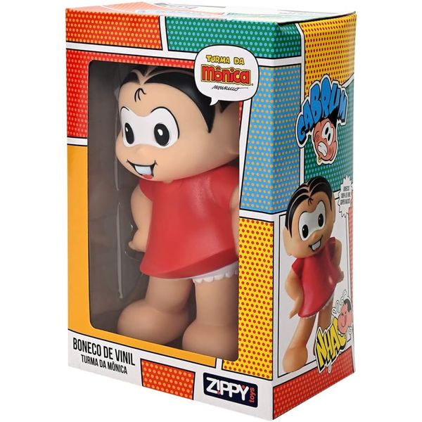 Boneca Mônica De Vinil Zippy Toys Coleção Infantil Bonecos Macio Turma Da Mônica Clássicos Brinquedo Criança Kids