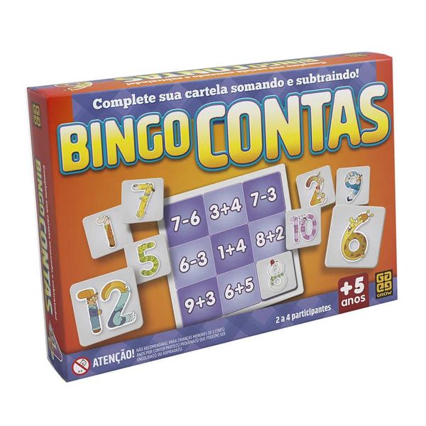 Jogo - Bingo Contas - Grow GROW03945 Jogo - Bingo Contas - Grow GROW03945