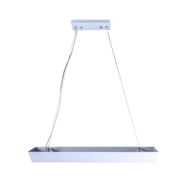 Pendente Space Triangular Aluminio E-27 2 Lamp. Max 60w Branco