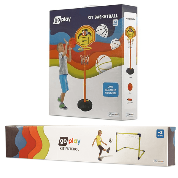 Combo Diversão – Trave de Futebol com Bola Go Play e Pedestal de Basquete com Bola e Bomba Indicado para +3 anos Multikids - BR952K BR952K Combo Diversão – Trave de Futebol com Bola Go Play e Pedestal de Basquete com Bola e Bomba Indicado para +3 anos Multikids - BR952K BR952K