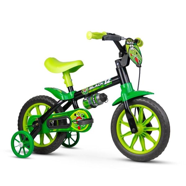 Bicicleta Aro 12 Preta Nathor Bicicleta Aro 12 Preta Nathor