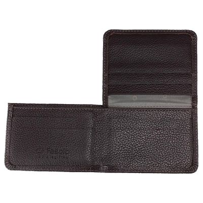CARTEIRA COURO MASCULINA FASOLO "L" SLIM COMPACTA H010 PRETA