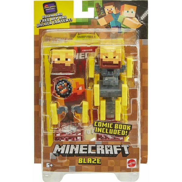 Mini Figura - Minecraft - Comic Maker - Blaze - Mattel Mattel