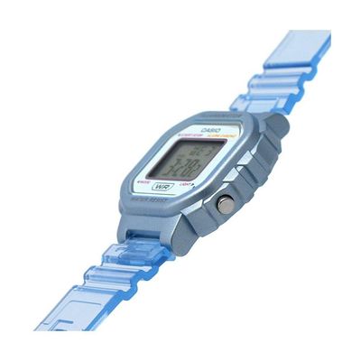 Relógio Casio Masculino Ref:La-20whs-2adf Infantil Digital Azul Translúcido