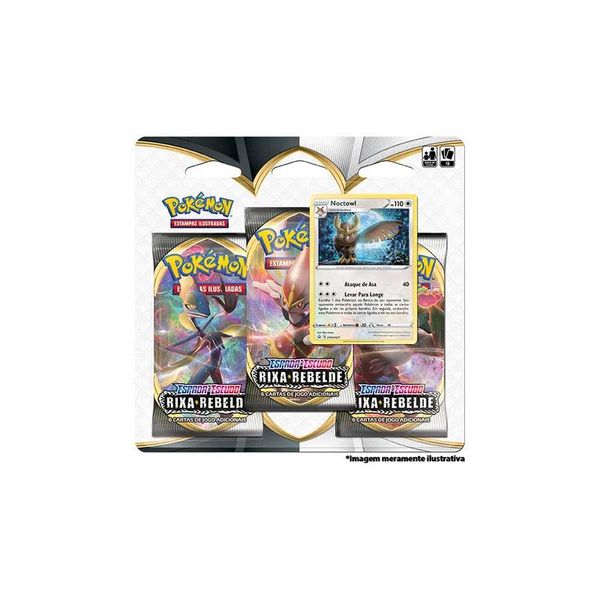 Deck Pokémon - Blister Triplo - Espada E Escudo - Noctowl - Copag 90781