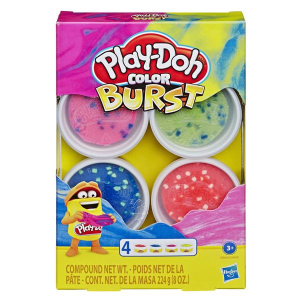 Massa de Modelar Play-Doh Core Color Burst - Rosa - Hasbro Play-Doh