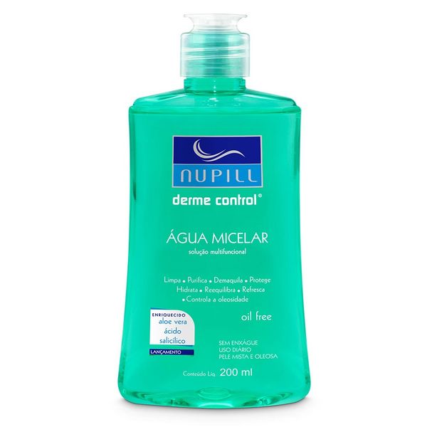 Água Micelar Nupill Derme Control Com Aloe Vera 200ml