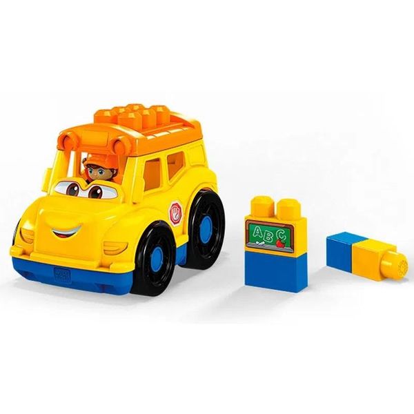 Blocos de Montar - Mega Bloks - Mini Veículos - Sonny Ônibus Escolar - Mattel Mattel