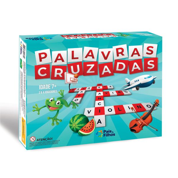 Jogo - Palavras Cruzadas Infantil - Pais & Filhos PAIS2171 Jogo - Palavras Cruzadas Infantil - Pais & Filhos PAIS2171