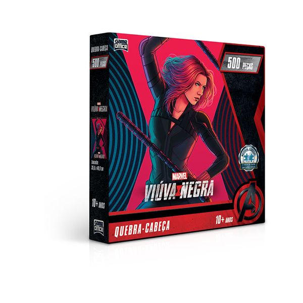 Quebra-Cabeça - 500 Peças - Viúva Negra - Toyster TOYS2727 Quebra-Cabeça - 500 Peças - Viúva Negra - Toyster TOYS2727