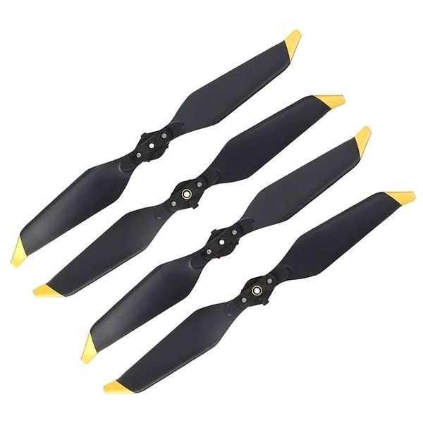 2 Pares Hélices Dobráveis Dourado de Drone DJI Mavic Pro Platinum