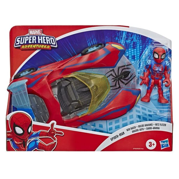 Veículo e Figura - Playskool - Hero - SPIDER MAN E6223