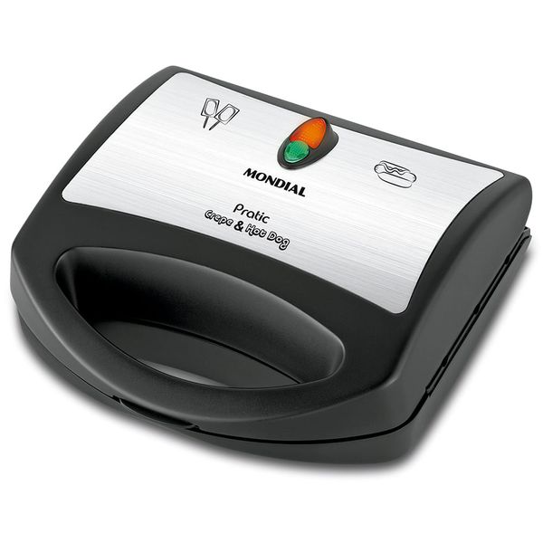 Crepeira Mondial Pratic Crepe & Hot Dog CP-01 CREPEIRA-127V-PRETO/INOX