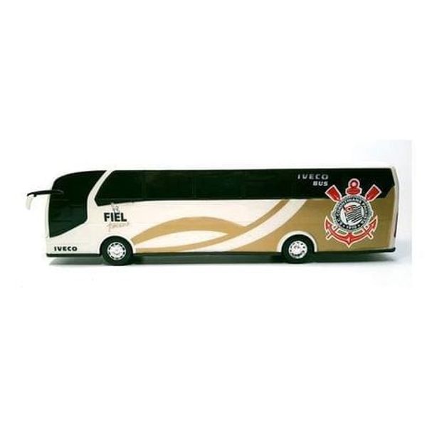 Ônibus Iveco Corinthians - BRANCO Usual Plastic Ônibus Iveco Corinthians - BRANCO Usual Plastic