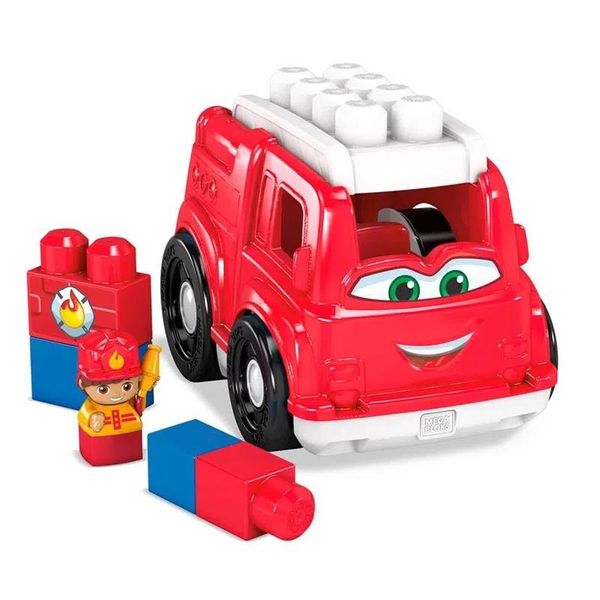 Blocos de Montar - Mega Bloks - Mini Veículos - Freddy Bombeiro - Mattel Mattel