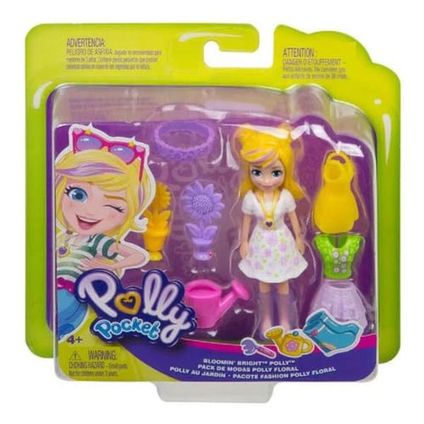 Boneca e Acessórios - Polly Pocket - Conjunto Fashion Pequeno - PAC POLLY FLORAL Mattel