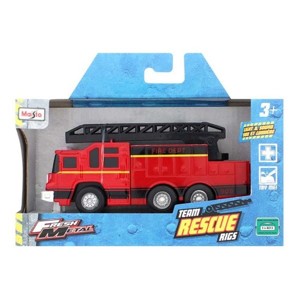 Mini Veículo - Team Rescue - Caminhão com Escada - VERMELHO MAI82039