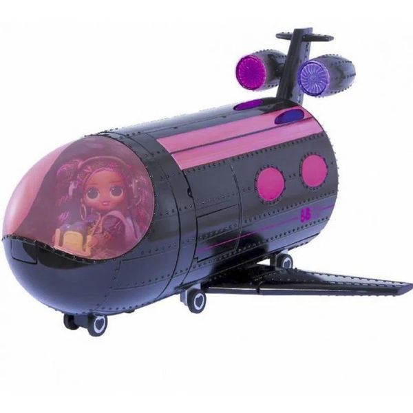 Boneca e Playset - LOL Surprise OMG Remix - 4 in 1 Plane - Candide CAN8962