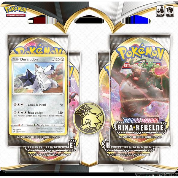 Deck Pokémon - Blister Quádruplo - Rixa Rebelde - Duraludon - Copag 90783