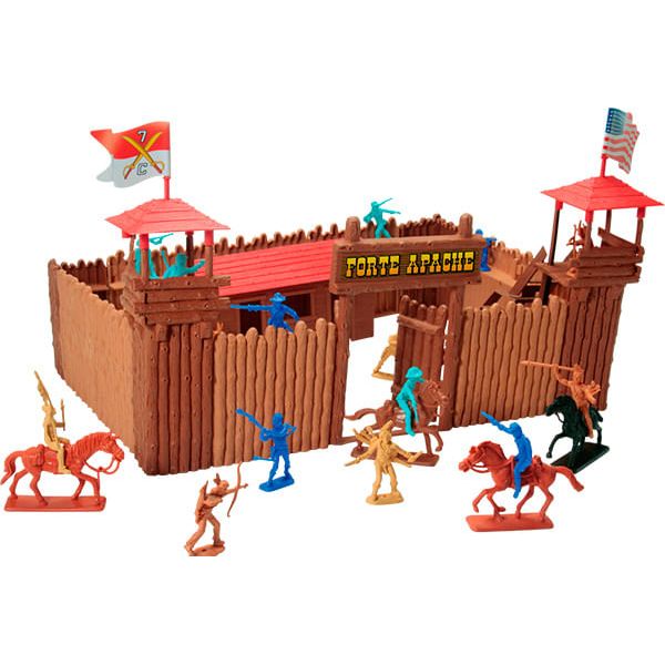 Playset e Mini Figuras - Forte Apache - Maleta JR - Gulliver GUL0065 Playset e Mini Figuras - Forte Apache - Maleta JR - Gulliver GUL0065