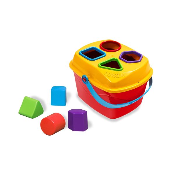 Blocos de Encaixar - Maletuxo Didático com Formas Geométricas - Vermelho - Cardoso Toys CARD3035 Blocos de Encaixar - Maletuxo Didático com Formas Geométricas - Vermelho - Cardoso Toys CARD3035