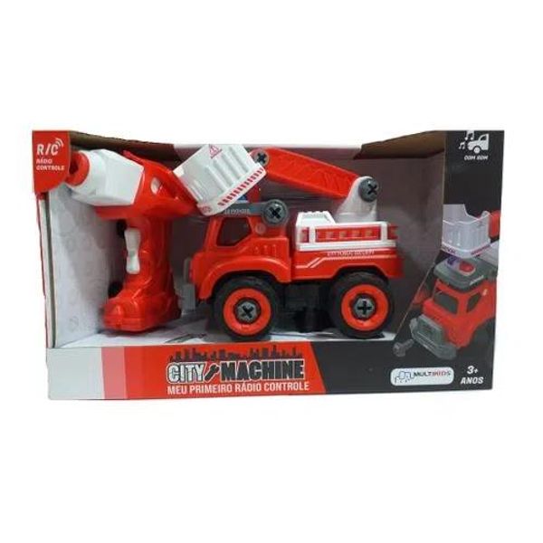 Caminhão de Resgate Bombeiros City Machine Multilaser Multikids