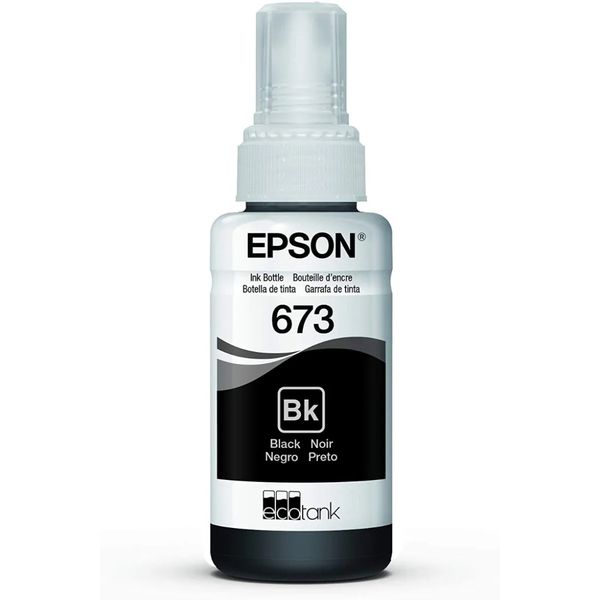 Refil Tinta Epson T673 Original L800 L805 L850 - Preto