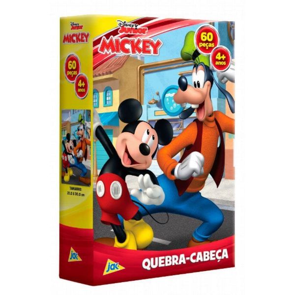 Quebra-Cabeça - 60 Peças - Mickey Mouse - MICKEY E PATETA Toyster