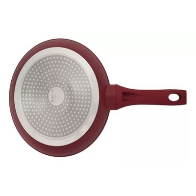 Frigideira Cerâmica Antiaderente 26cm Mimo Style Linha Rubi Cook Para Fogão Indução Panela De Aluminio Grande