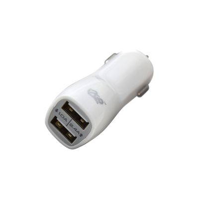Carregador Veicular I2GO com 2 Saídas USB Entrada 12-24V Saída 2.1A Branco