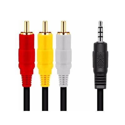 Cabo P2 + 3rca 1.8m Xc-p2-3rca