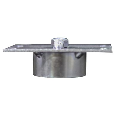 Chapinha Chapa Reta com Tubo Fixação Pés Palito Rosca 5/16 Zincada G59