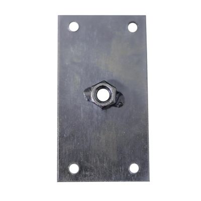 Chapinha Chapa Reta com Tubo Fixação Pés Palito Rosca 5/16 Zincada G59
