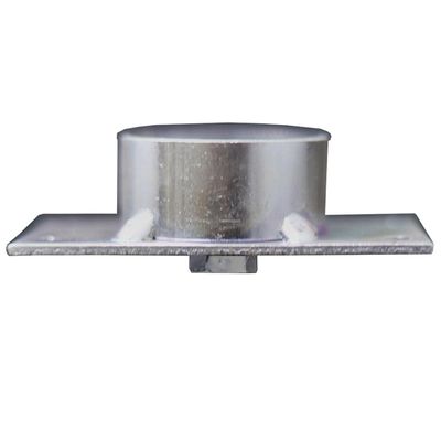 Chapinha Chapa Reta com Tubo Fixação Pés Palito Rosca 5/16 Zincada G59