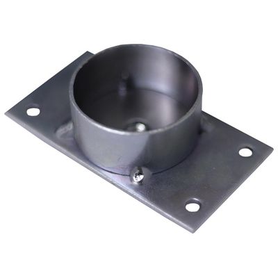 Chapinha Chapa Reta com Tubo Fixação Pés Palito Rosca 5/16 Zincada G59