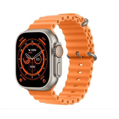 Smartwatch W68 Ultra Max Serie 8 49mm NFC, GPS 2,2" Ligações Laranja