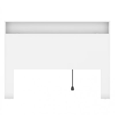 Cabeceira para Cama Box Casal Bartira Versatti com Tomada Branco