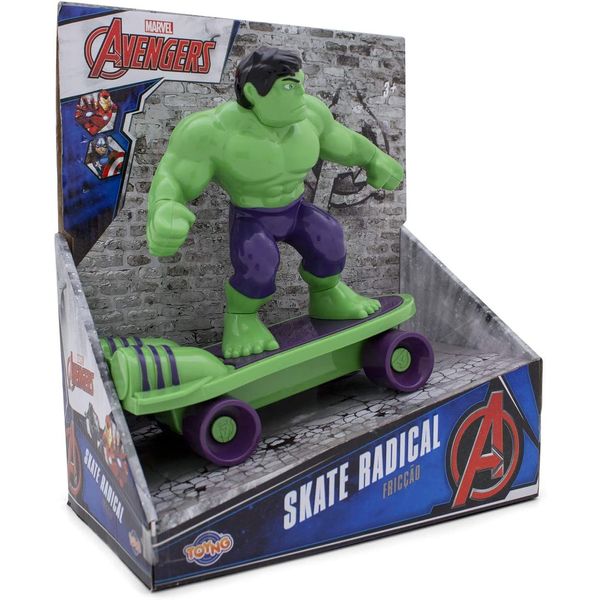 Skate Fricção Vingadores - HULK Toyng Skate Fricção Vingadores - HULK Toyng