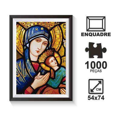Quebra-Cabeça - 1000 peças - Nossa Senhora - Pais e Filhos