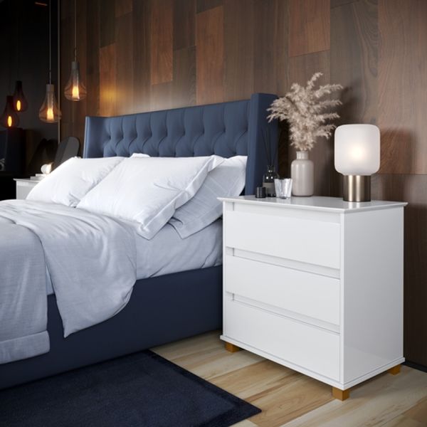 Mini Cômoda Quarto Valentine cor Branco - Comprar Moveis em Casa Mini Cômoda Quarto Valentine cor Branco - Comprar Moveis em Casa