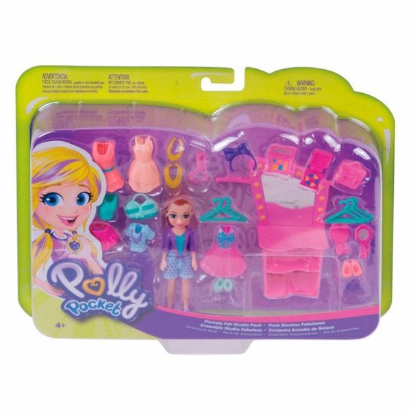 Polly Pocket - Boneca e Acessórios - CONJ ESTUDIO BELEZA GBF85 Polly Pocket - Boneca e Acessórios - CONJ ESTUDIO BELEZA GBF85