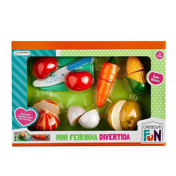 Creative Fun Feirinha Divertida com 6 legumes Multilaser BR1108 BR1108 Creative Fun Feirinha Divertida com 6 legumes Multilaser BR1108 BR1108