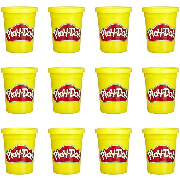 Massa Modelar Play Doh Kit com 12 potes Amarelo Hasbro Massa Modelar Play Doh Kit com 12 potes Amarelo Hasbro