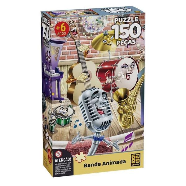 Quebra-cabeça Banda Animada 150 peças GROW04045